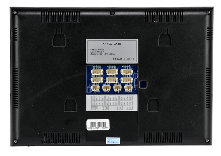 Zestaw Vidos Skrzynka na listy z wideodomofonem S14D-SKP + Monitor M11B-X czarny WiFi Vidos X