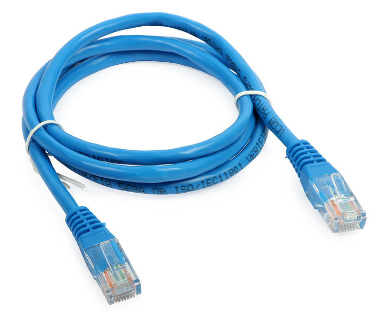 Patchcord UTP kat.5E - 0.5m niebieski