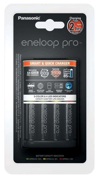 Panasonic Eneloop BQ-CC55 + 4 x R6/AA Eneloop 2550mAh