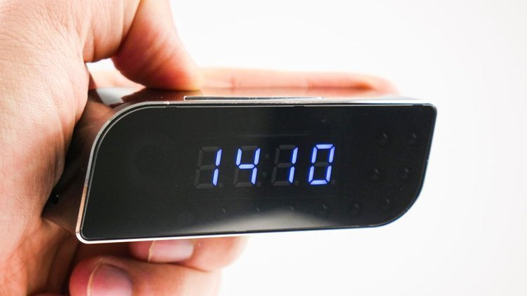 Mini kamera w zegarku szpiegowskim NX70 WIFI HD podgląd na żywo budzik