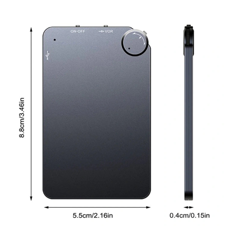 Dyktafon do nagrywania cyfrowy szpiegowski MK-K2 16GB