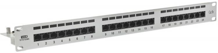 Patch panel 24-porty UTP5e 19" PP24E