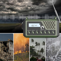 Przenośne Radio Solarne TOPHUNT 1199MAX Solarne Alarmowe Awaryjne Latarka Bateria SOS