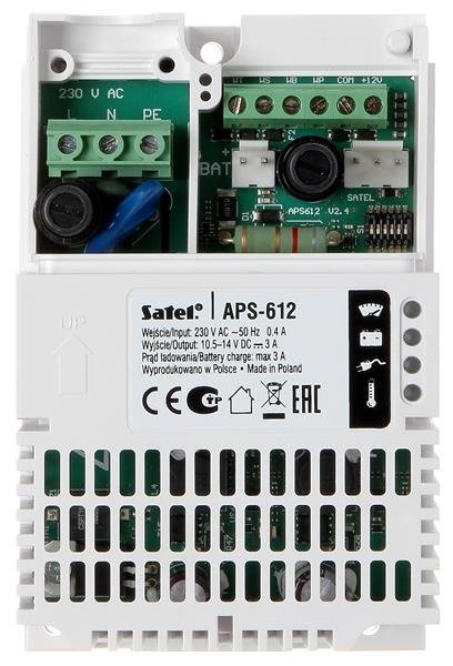 Zasilacz buforowy impulsowy APS-612 Satel