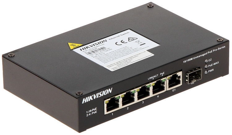 Switch POE DS-3T0306HP-E/HS 4-portowy SFP Hikvision