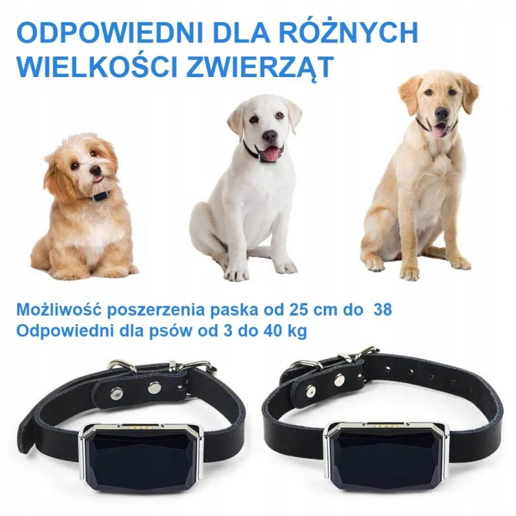 Lokalizator GPS dla Psa i Kota MK12P 25g Lekki Skórzana Obroża