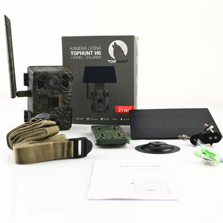 Fotopułapka gsm Kamera Leśna TOPHUNT H6 Dark Green