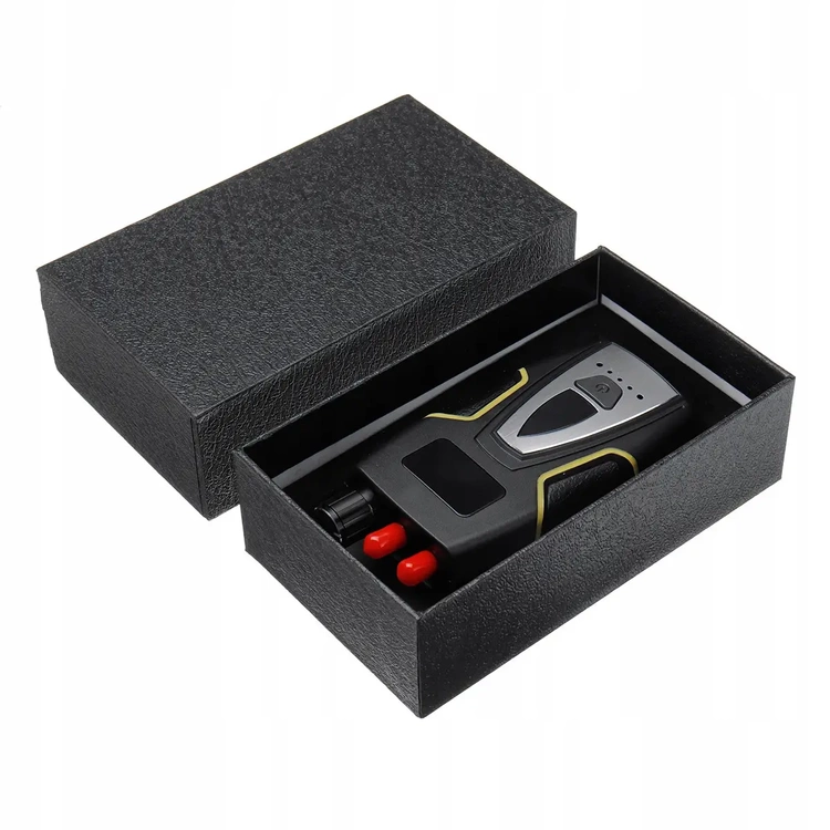 Kompletny zestaw urządzenia MK8000 do wykrywania podsłuchu w etui ochronnym