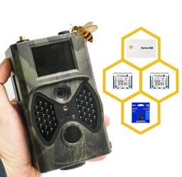 Fotopułapka GSM Kamera leśna dla Pszczelarzy HC-300M PL Monitoring pasiek Zestaw