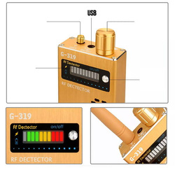 Wykrywacz podsłuchów, kamer WiFi i lokalizatorów GPS WYK-302 Złoty kolor