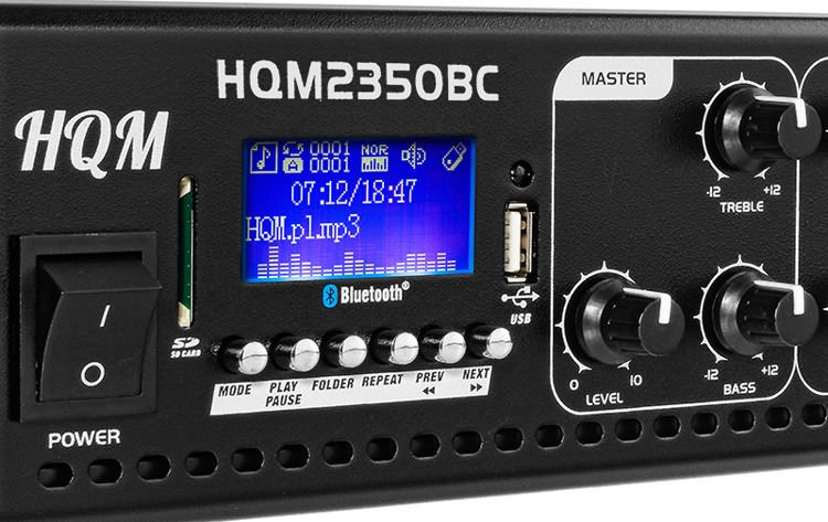 Wzmacniacz do głośników PA HQM 2350BC Bluetooth 350W + pilot