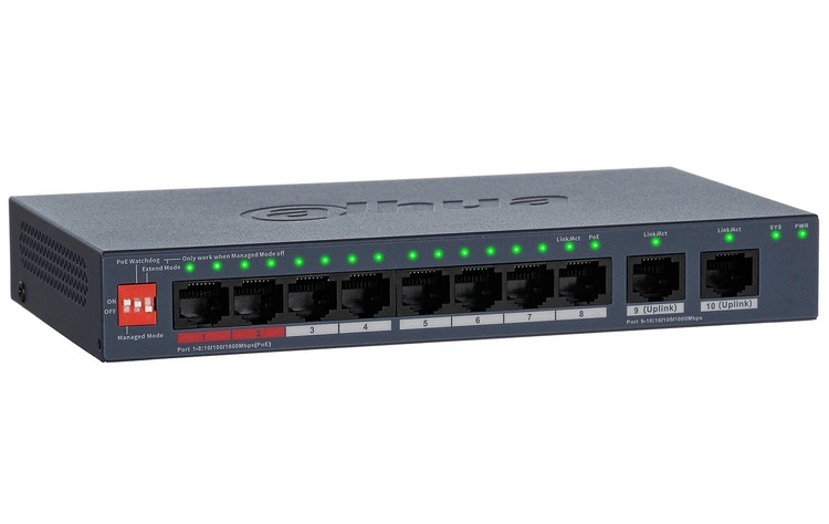 DH CS4010-8GT-110 - Gigabitowy switch PoE DAHUA Cloud Managed Series