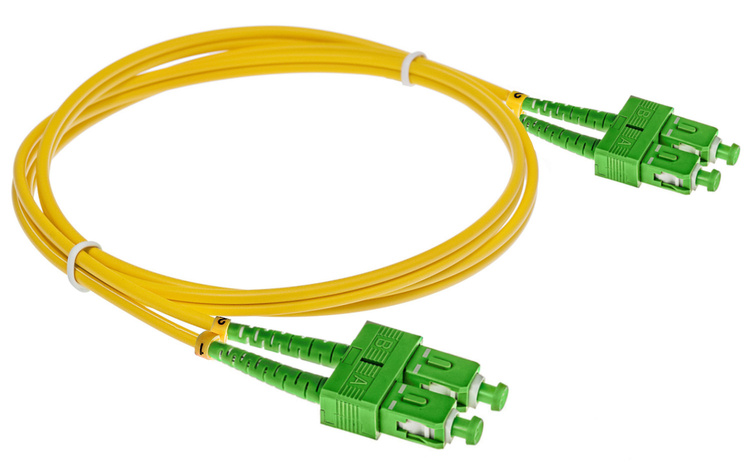 Patchcord światłowodowy SC/APC-SC/APC SM G652D duplex - 2m