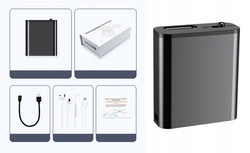 Mini Dyktafon Szpiegowski Mały 16GB Detekcja DSP Magnes Brelok Zawieszka Q8 (outlet)