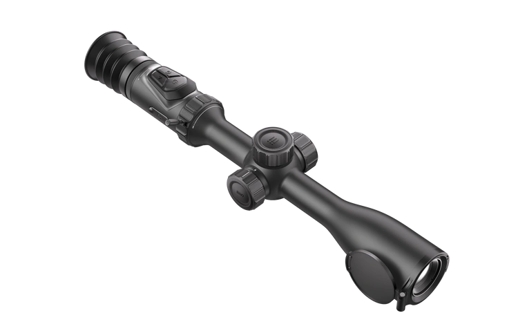 Celownik noktowizyjny HIKMICRO ALPEX PRO A50P — widok ogólny konstrukcji w formie klasycznej lunety myśliwskiej