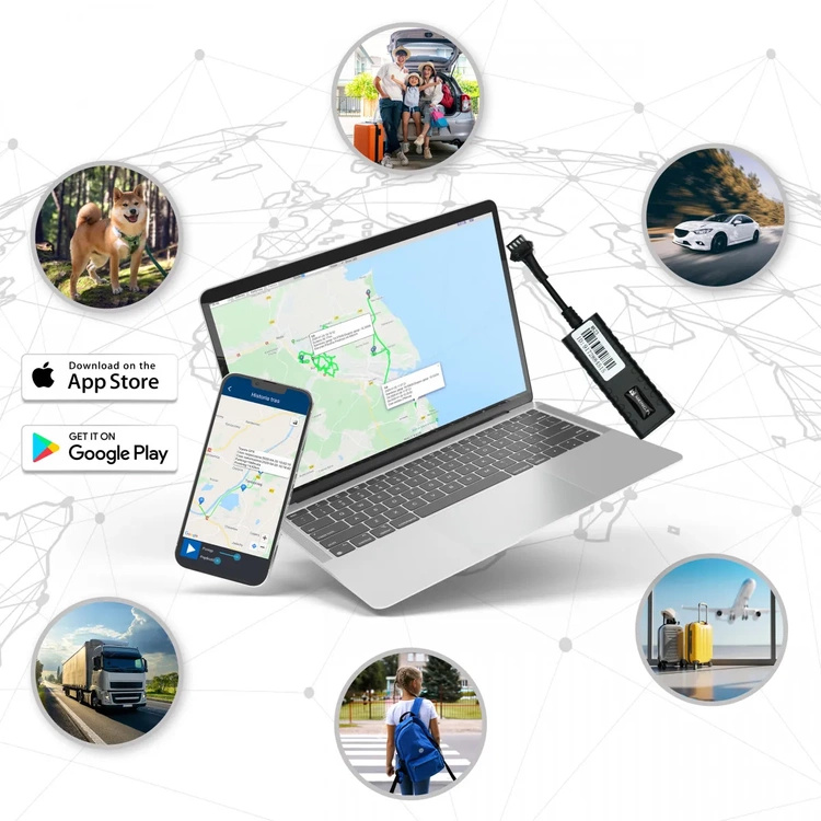 Lokalizator GPS MK23 do Auta z Odcięciem Paliwa 8-90V Przekaźnik w Zestawie