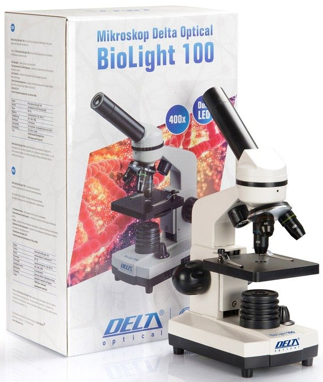 Mikroskop Delta Optical BioLight 100 ZESTAW STARTOWY 