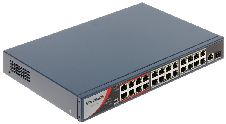 Switch POE DS-3E0326P-E/M(B) 24-PORTOWY SFP Hikvision