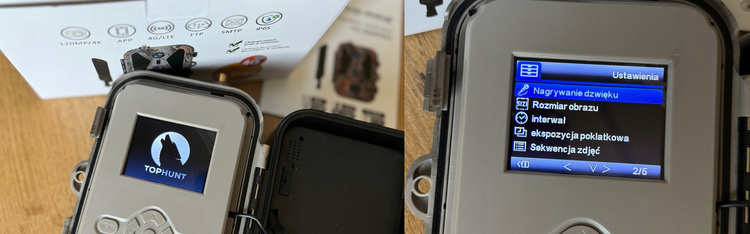 Fotopułapka z podglądem na żywo 4K 4G LTE Aplikacja HC-950Pro AKU 