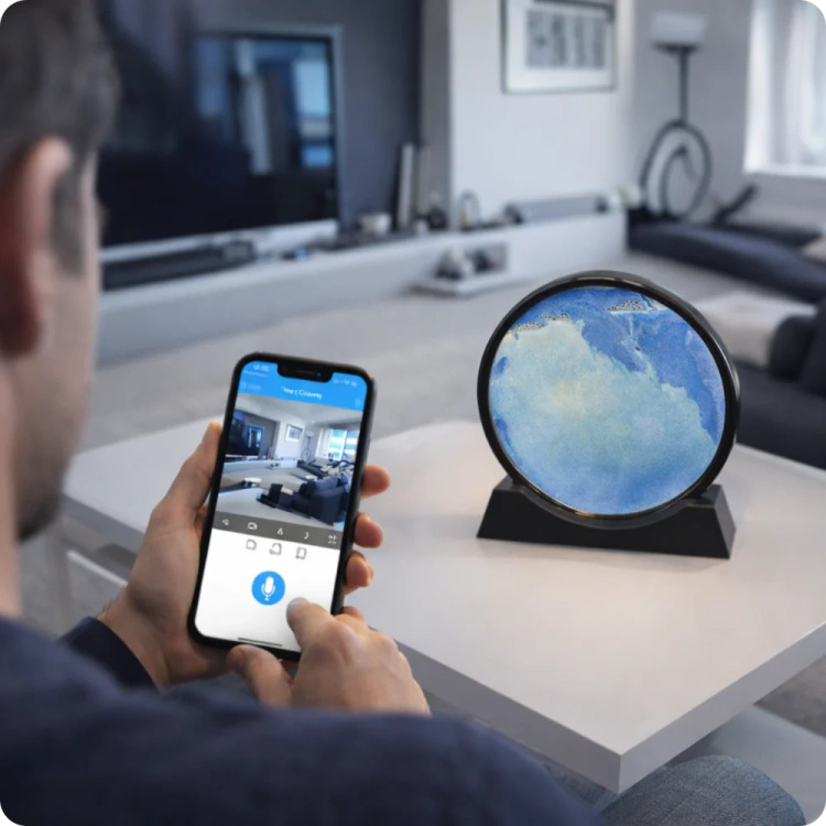 Ukryta kamera WiFi w obrazie z piaskiem WFSH61  – monitoring 1080p do domu