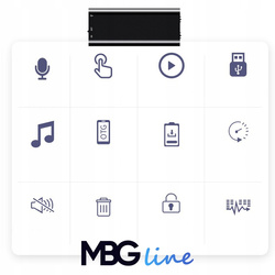 Miniaturowy Dyktafon Szpiegowski MBG Line X2 16GB