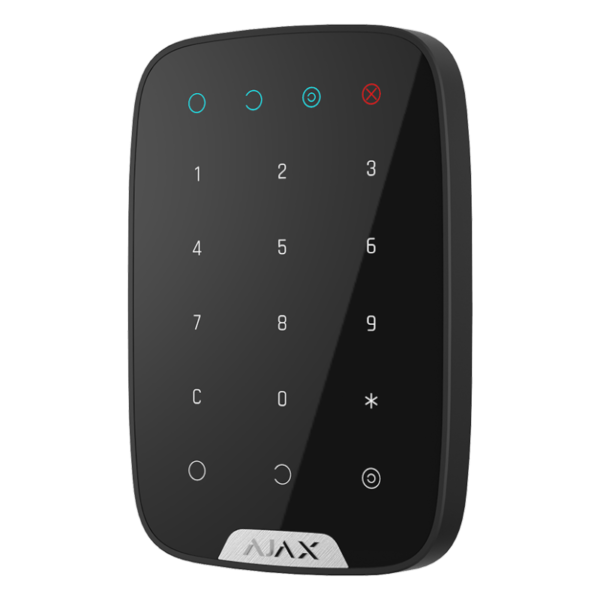 Bezprzewodowa dotykowa klawiatura Ajax Keypad czarna