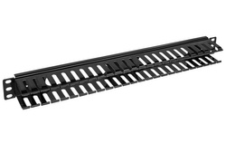 OP21-B - poziomy organizer kabli 19" 1U