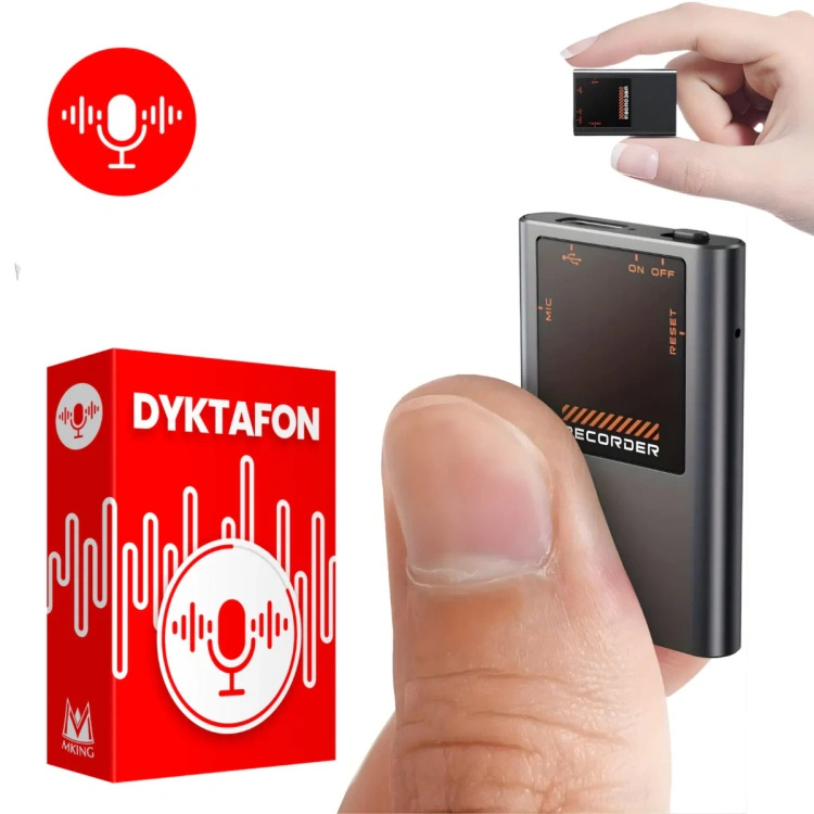 Mini dyktafon na magnes MK-M11 16 GB