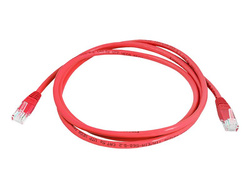 Patchcord kabel sieciowy 8P8C, 5M, czerwony LX8357