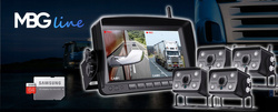 Profesjonalna Kamera cofania MBG line SNR-CX77+ 4x607T1 + 64GB