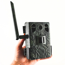 Zestaw Fotopułapka GSM Kamera Leśna TOPHUNT H6 Green Panel Solarny 6xAkumulator 18650 Karta SD 32 GB Karta SIM Orange + Preparat zapachowy wabik na dziki