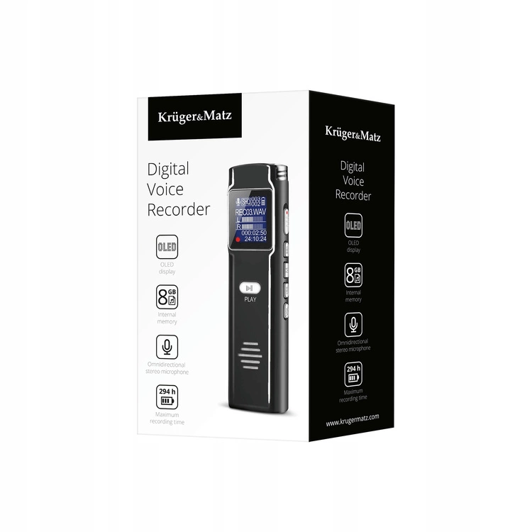 Dyktafon cyfrowy szpiegowski 8GB