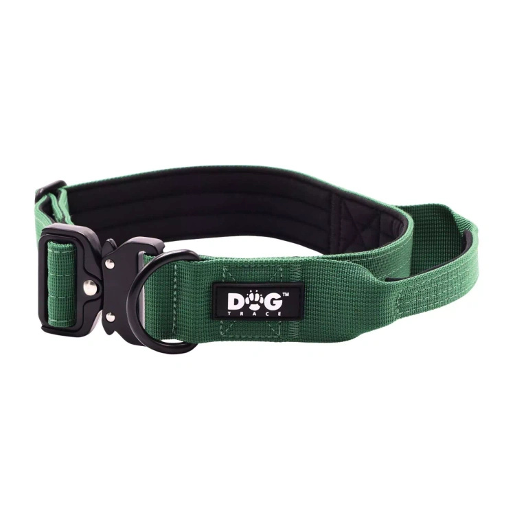 Taktyczna obroża dla psa z uchwytem Dogtrace K9 – rozmiar L