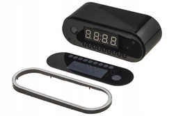 Ukryta kamera w zegarze budzik WiFi Full HD LED