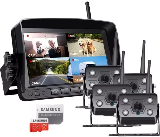 Profesjonalna Kamera cofania MBG line SNR-CX77+ 4x607T1 + 64GB
