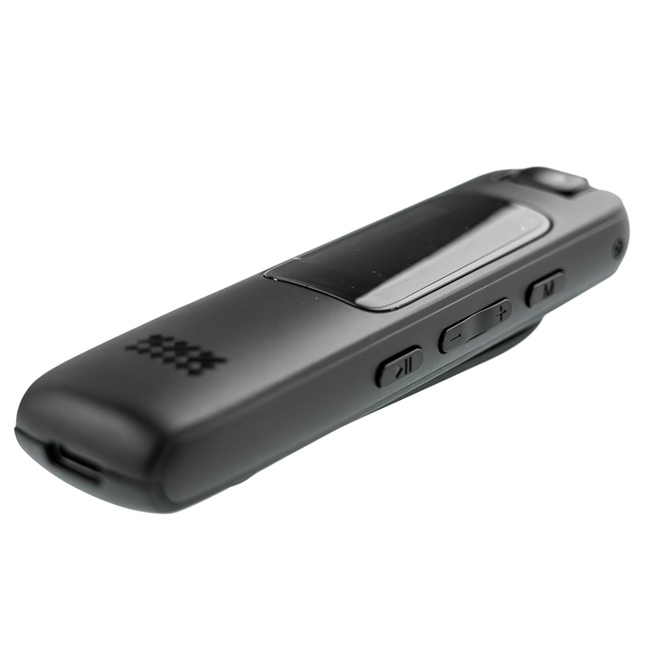 Przenośny rejestrator wideo z klipsem 1080P — noktowizja IR, obrót obiektywu 180°, 16 GB + microSD do 256 GB