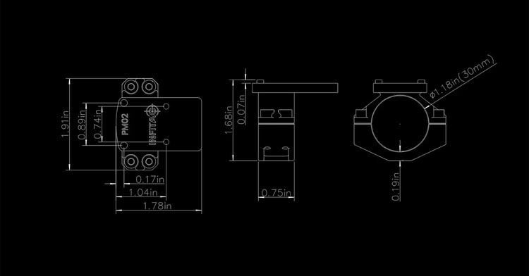 Montaż InfiTac PM03 - Mocowanie pod kątem 45°