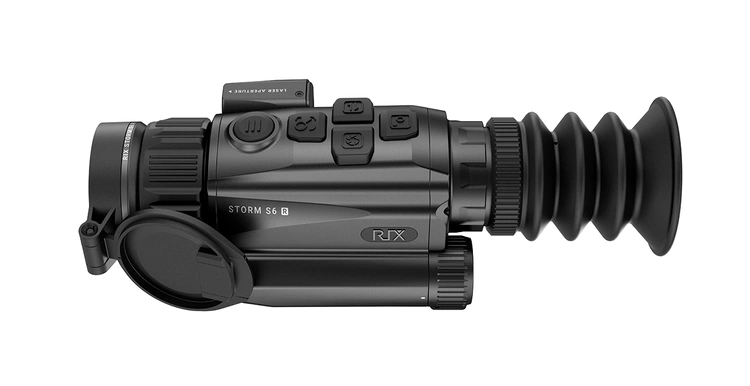 Urządzenie RIX STORM S6R LRF - render urządzenia, widok od boku, pokazane logo