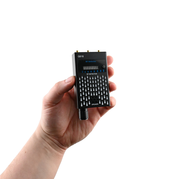 Wykrywacz podsłuchów, kamer i lokalizatorów GPS – MK618 do skanowania pomieszczeń 