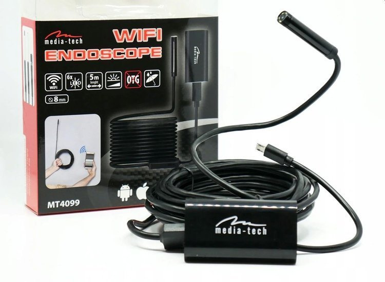 MT4099 endoskop kamera inspekcyjna HD Wifi 5m 