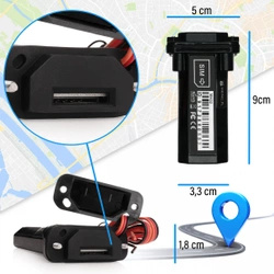 Lokalizator GPS MK02 Wodoodporny IP67 do Auta i Łodzi | Montaż w Instalacji 12V
