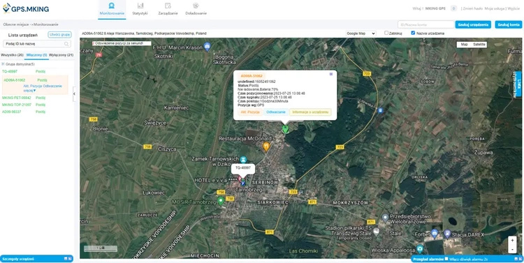 Lokalizator GPS Wodoodporny 1000mAh Magnes Podsłuch MK50