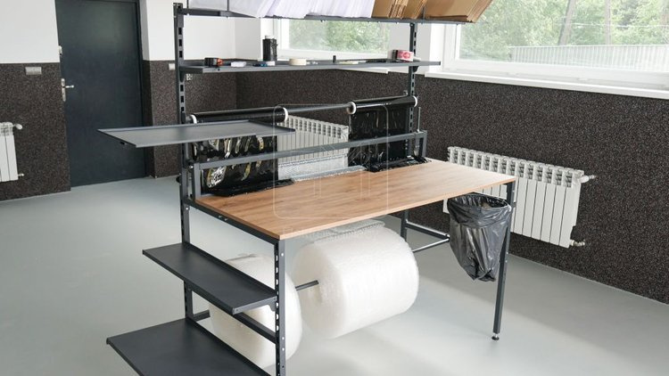 Stół do pakowania 4lop Modułowy PEŁNY ZESTAW 80x200 cm