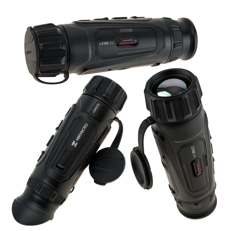 HIKMICRO LYNX LQ35 3.0 – monokulary termowizyjny, widok z przodu na obiektyw 35 mm