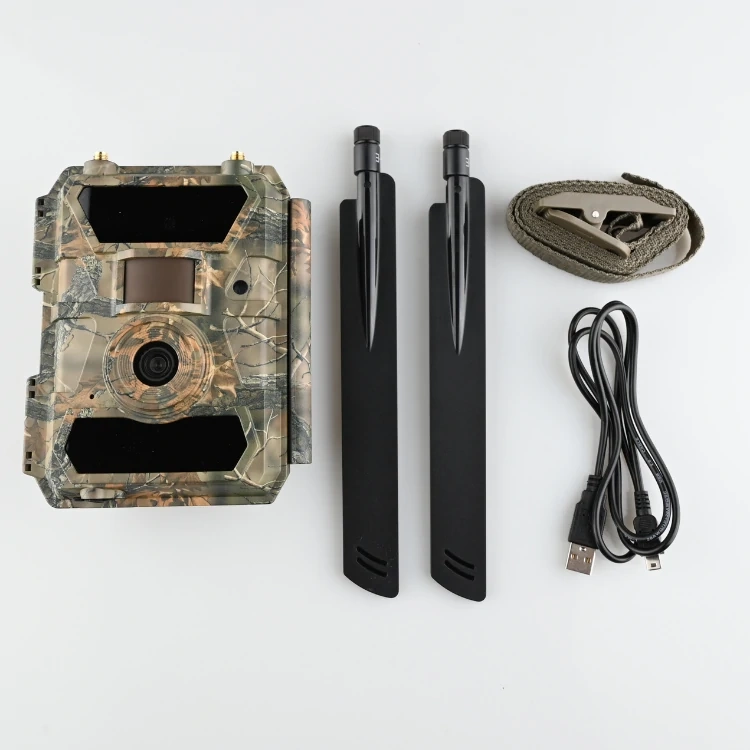 Fotopułapka GSM SF4-0CG Pro 60 GPS 24 Mpx 4G LTE widok zestawu