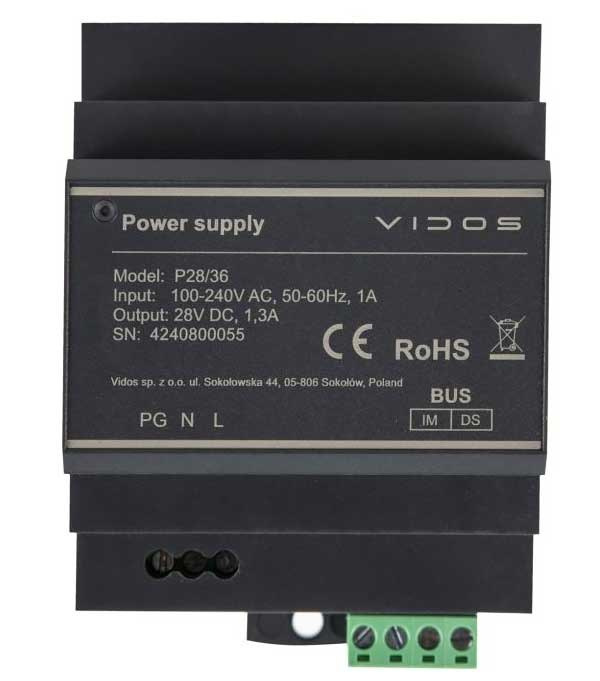 Zasilacz VIDOS DUO P28-36 (max 4 monitory)