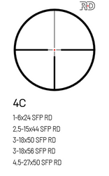 Luneta MeoPro R6  3-18x56 SFP RD - 4C
