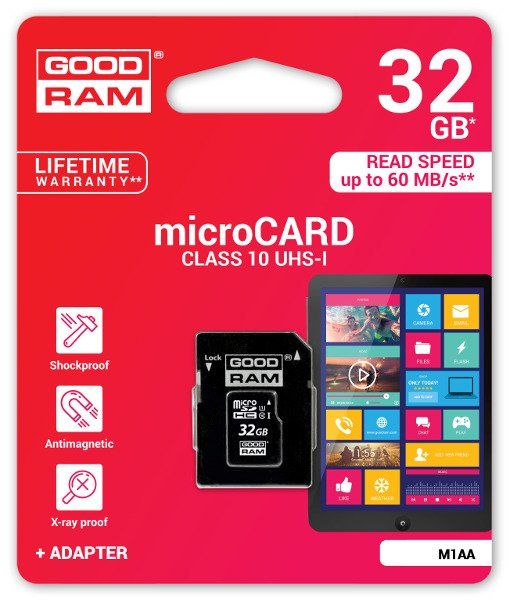Karta pamięci SD GoodRam UHS1 CL10 32GB + adapter