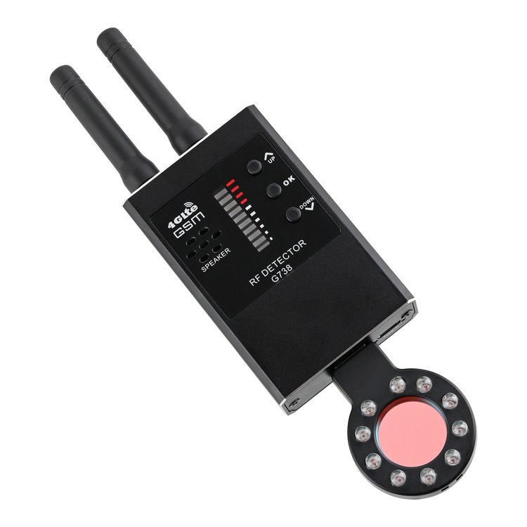 Wykrywacz podsłuchów i kamer MK738 - Skaner ukrytych kamer, detektor GSM GPS