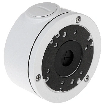 Uchwyt kamery APTI BD-310 — widok z przodu, aluminium biały, okrągły kształt